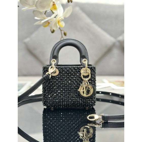 Dior Lady Mini Embroidery Colorful Bead Diamond Model: S0856